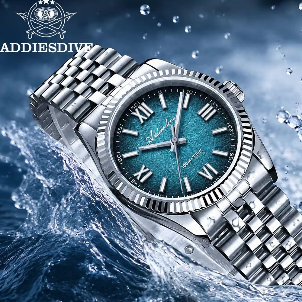 Luxury Watch Makes - ADDIESDIVE Modische Damenuhren, 36 mm, Saphirglas,