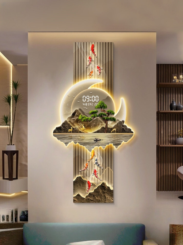 Luxury Watch Wall Clock - Design Luxus-Wanduhren Wohnzimmer LED-Wanduhr Geräuschlos Horloge