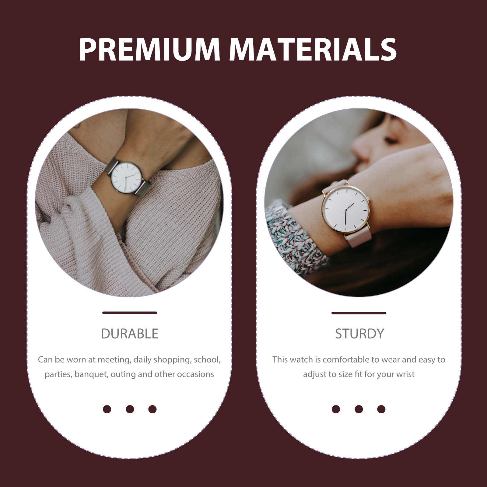 Luxury Watch Shop - Stilvolle, zarte Damen-Quarzuhr, feine Verarbeitung, verschleißfest,