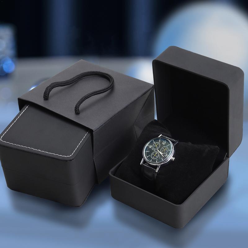 Luxury Watch Case Travel - Luxuriöse Aufbewahrungsbox für Uhren aus Leder,