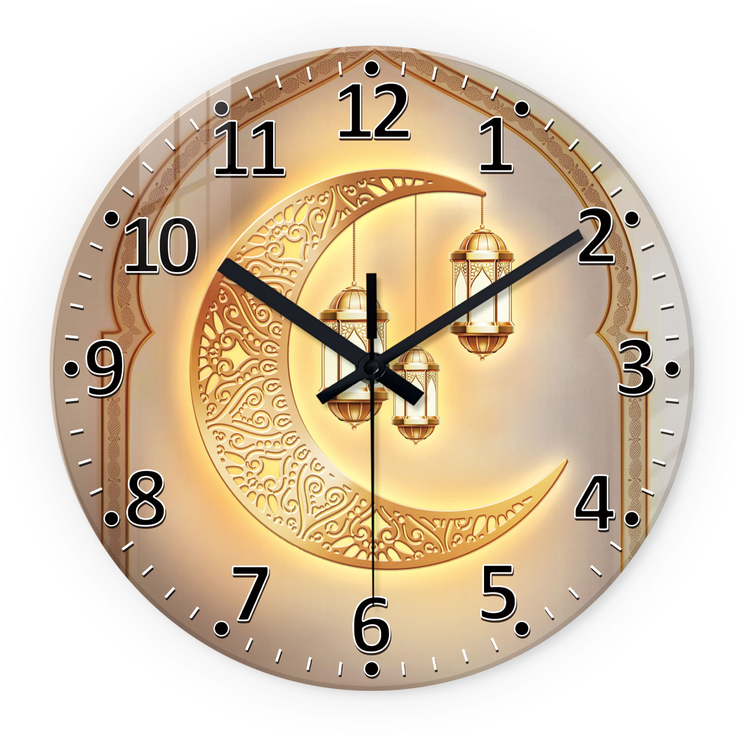 Luxury Watch Wall Clock - Eine moderne Zugängliche Luxus-Wanduhr mit goldener