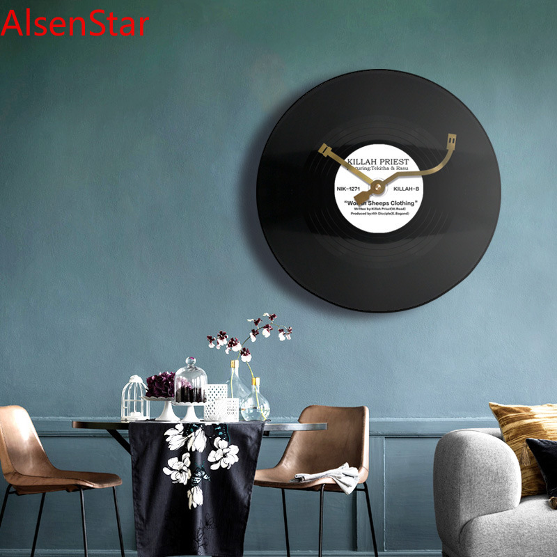 Luxury Watch Wall Clock - 12 Zoll Vinyl-Schallplatten Retro Kreative Uhr