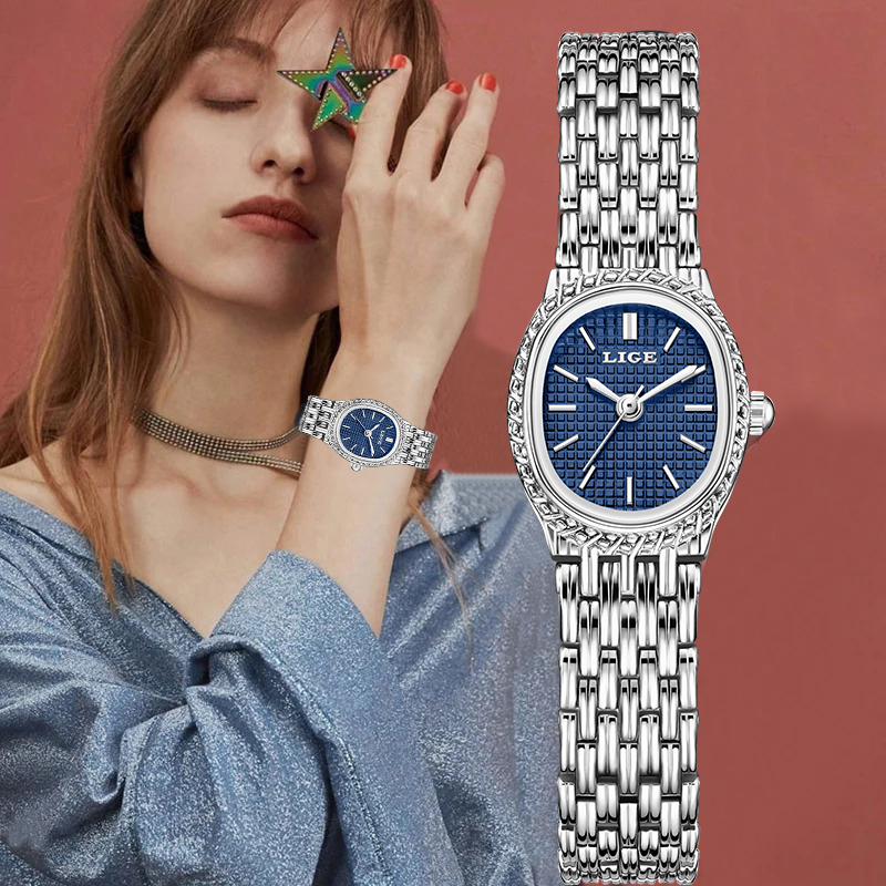 Luxury Watch For - LIGE Mode Luxus Quarz Frau Uhr