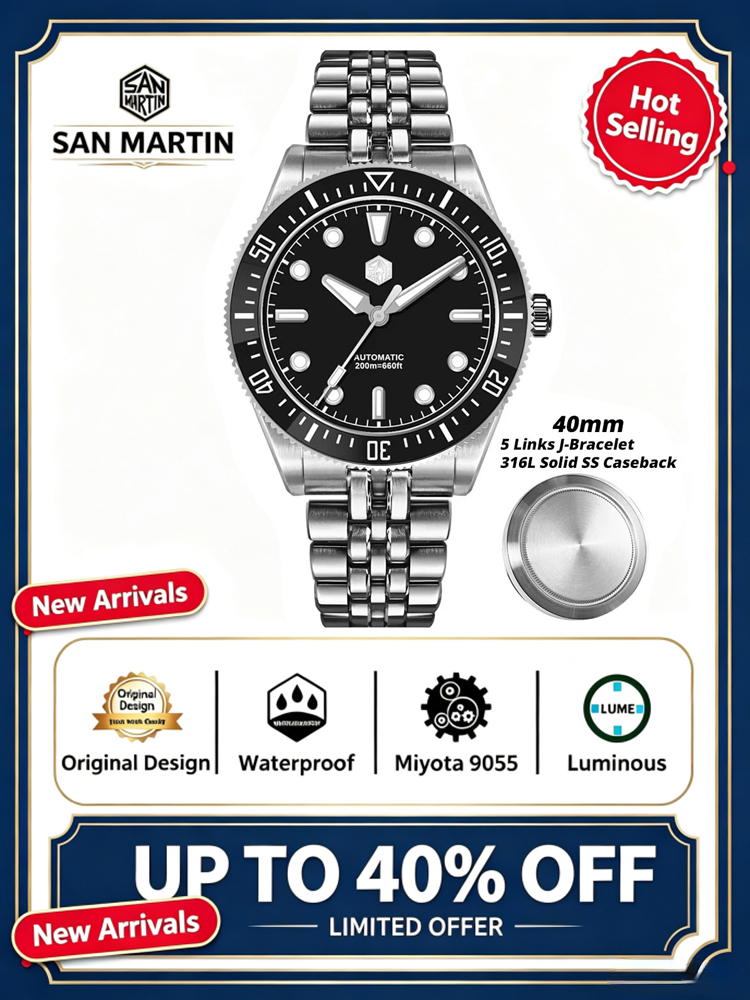 Luxury Watch G Shock - San Martin 2026 Neue SN0148 40mm