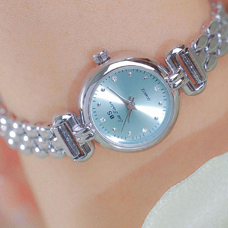 Luxury Watch With Leather Strap - 2024 neue Luxus Eisblau Silber Uhr