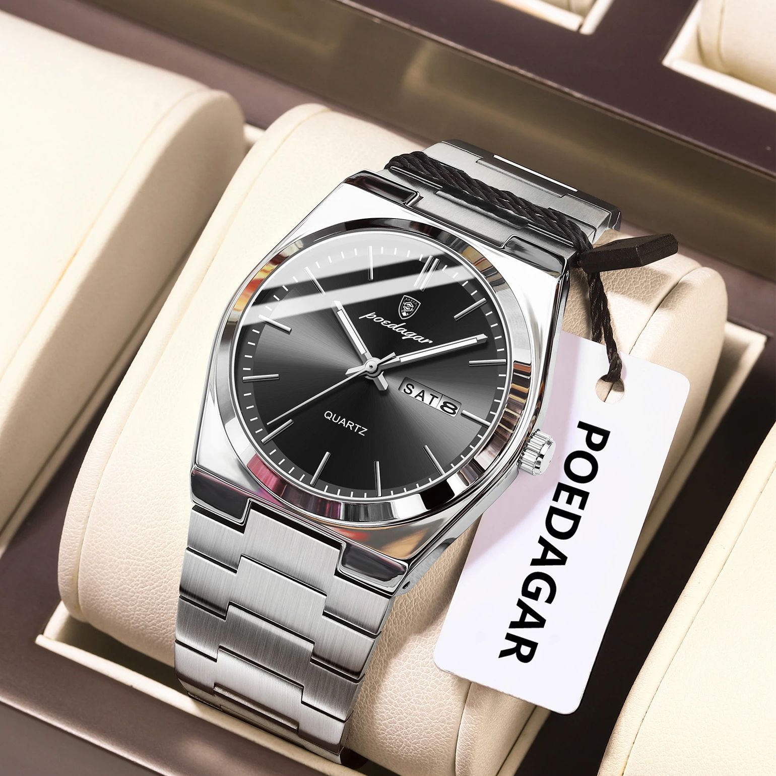 Luxury Watch Omega - POEDAGAR Luxus Herren Quarz Armbanduhr Wasserdicht