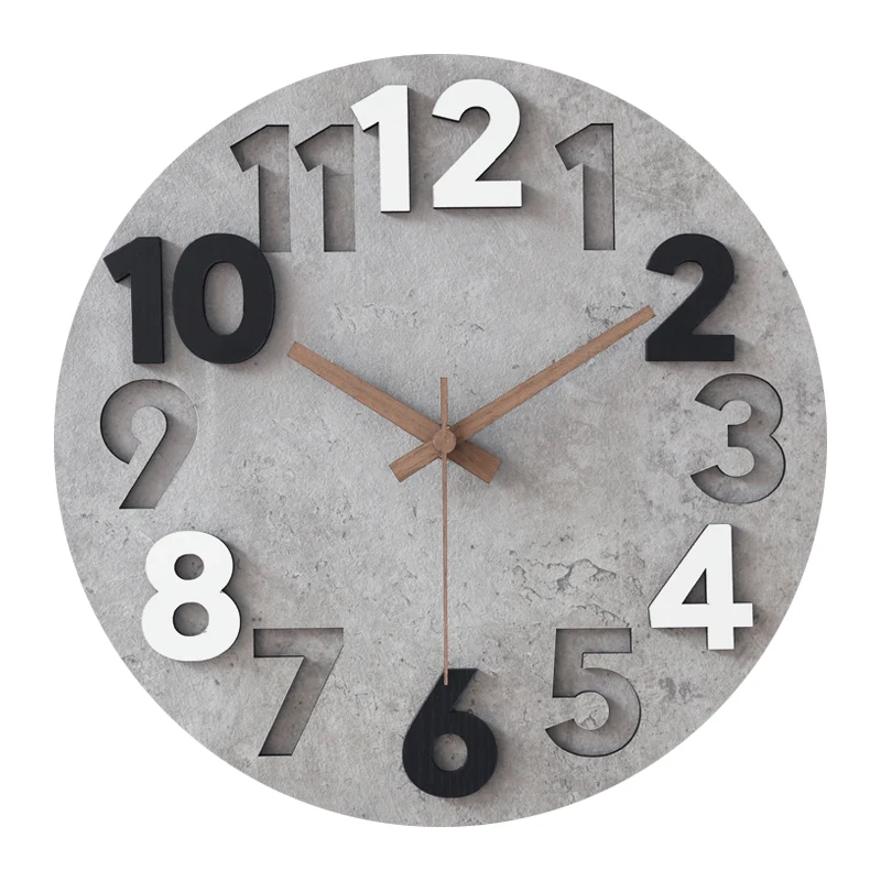 Luxury Watch Wall Clock - Moderne 3d Wanduhr Holz Uhr Mechanismus