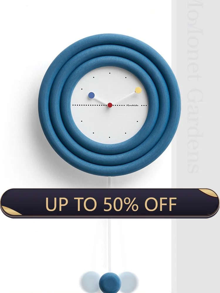 Luxury Watch Wall Clock - Nordische Pendel-Wanduhr Modernes Design Luxuriöse Große