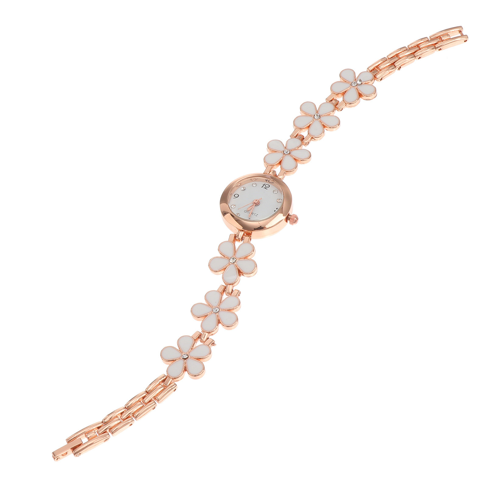 Luxury Watch For - Exquisite Uhr, weißes Armband, wasserdicht, feine
