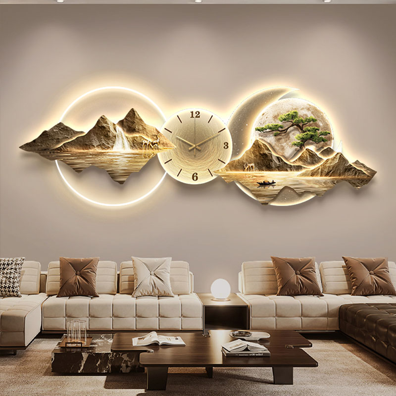 Luxury Watch Wall Clock - Wohnzimmer-Wanduhren Kunst-Wandbild Luxuriöse Große Ästhetische Moderne