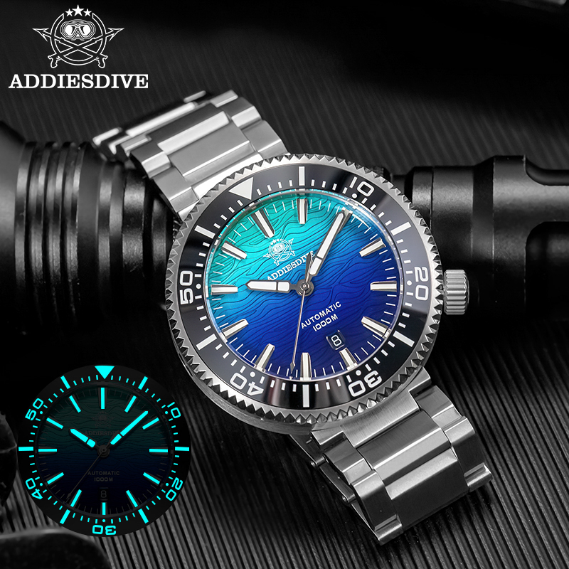 Luxury Watch Makes - ADDIESDIVE AD2526 Herrenuhr 100bar Taucher Automatische