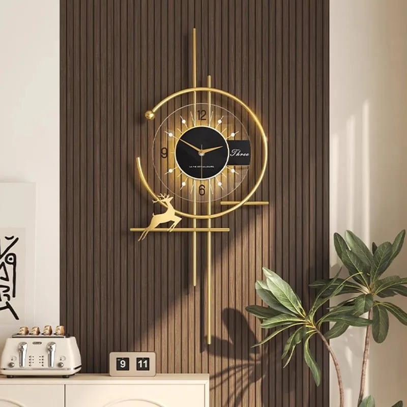 Luxury Watch Wall Clock - Beliebte Esszimmer-Wanduhr, minimalistisches Luxus-Dekor, geräuschlose Quarzuhr,