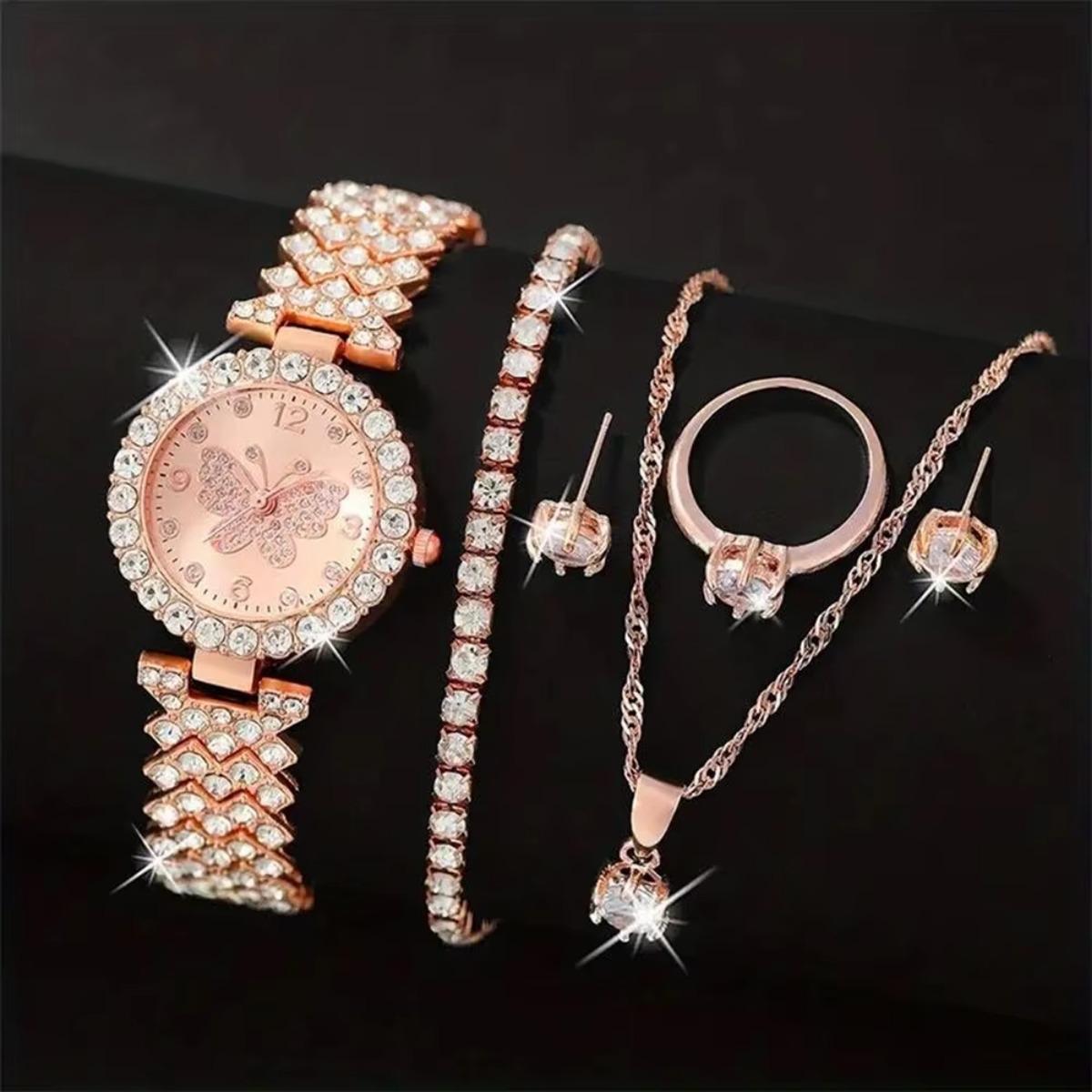 6-teiliges Set Luxus-Strass-Sc – Luxury Watch Case Travel Bewertung und Preis