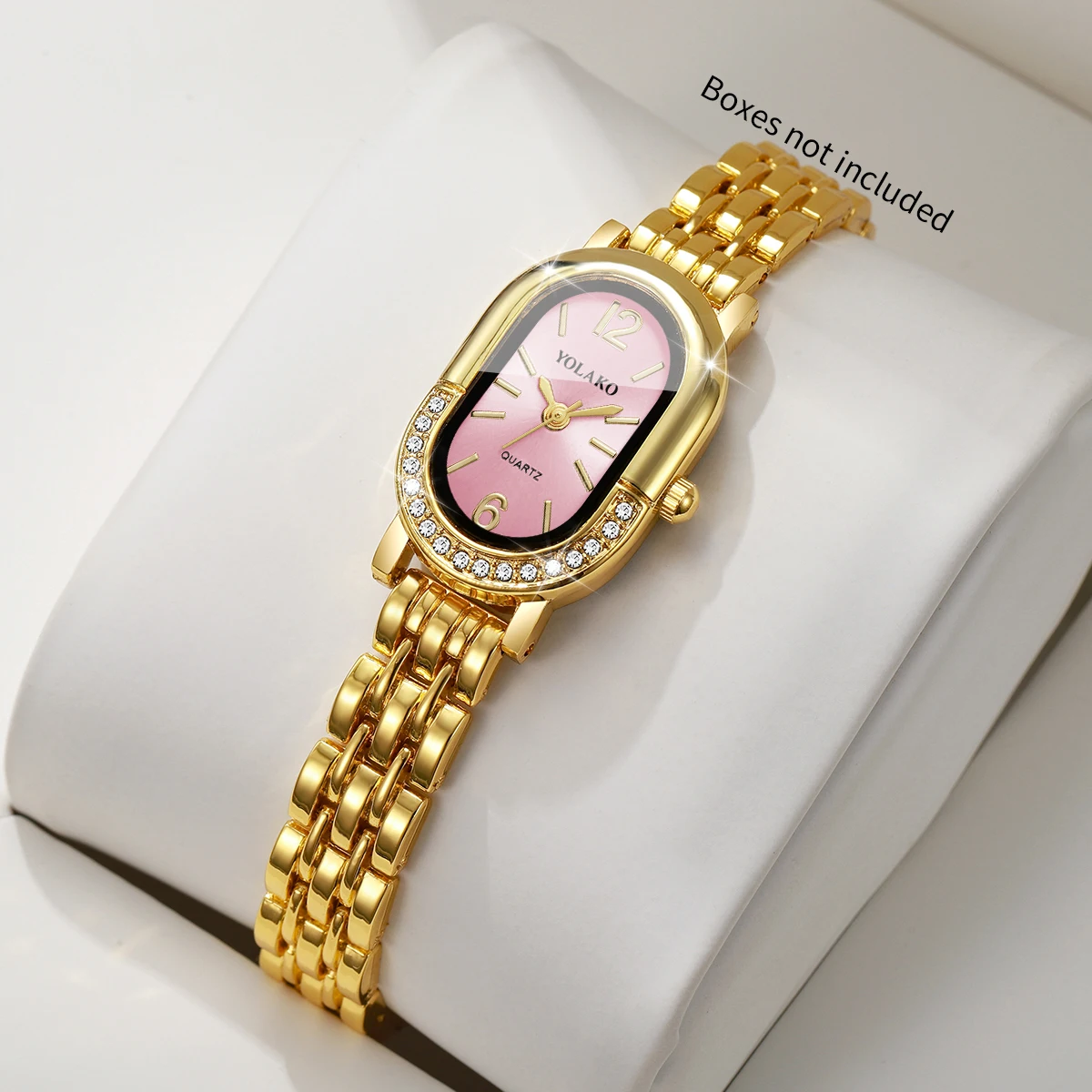 Luxuriöse Strass-Damen-Quarzuh – Luxury Watch Case Travel Bewertung und Preis