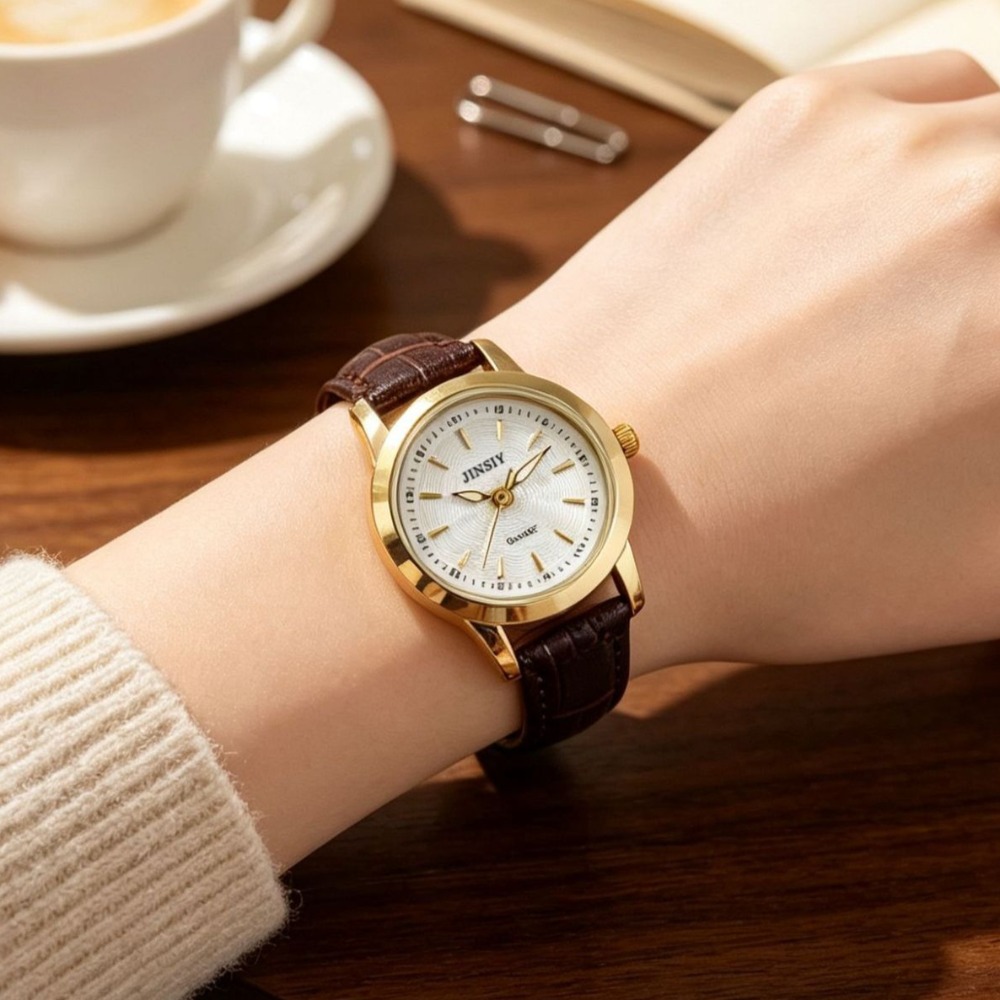 Modische Lederarmband Quarzuhr – Luxury Watch With Leather Strap Bewertung und Preis