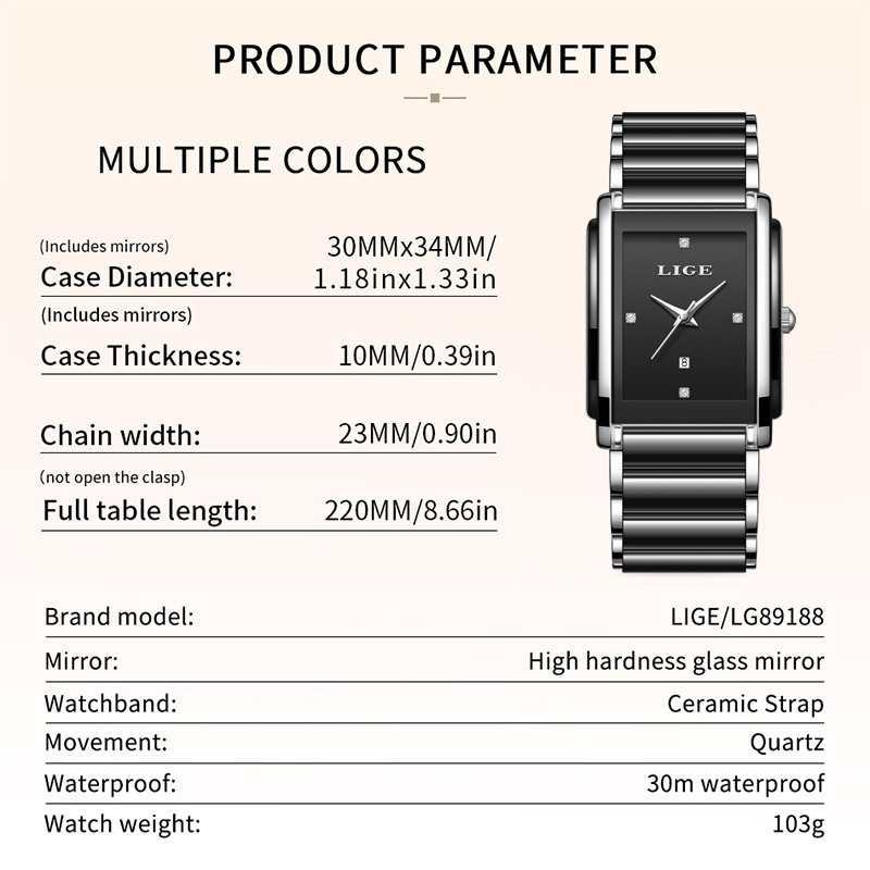 LIGE Neue Luxus Frauen Uhren E – Luxury Watch Case Travel Bewertung und Preis