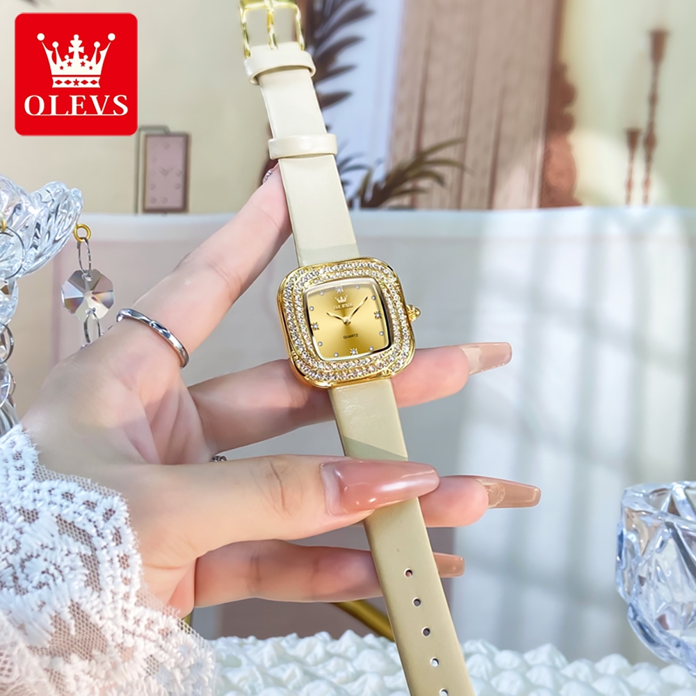 OLEVS Modische Damen-Quarzuhr  – Luxury Watch With Leather Strap Bewertung und Preis
