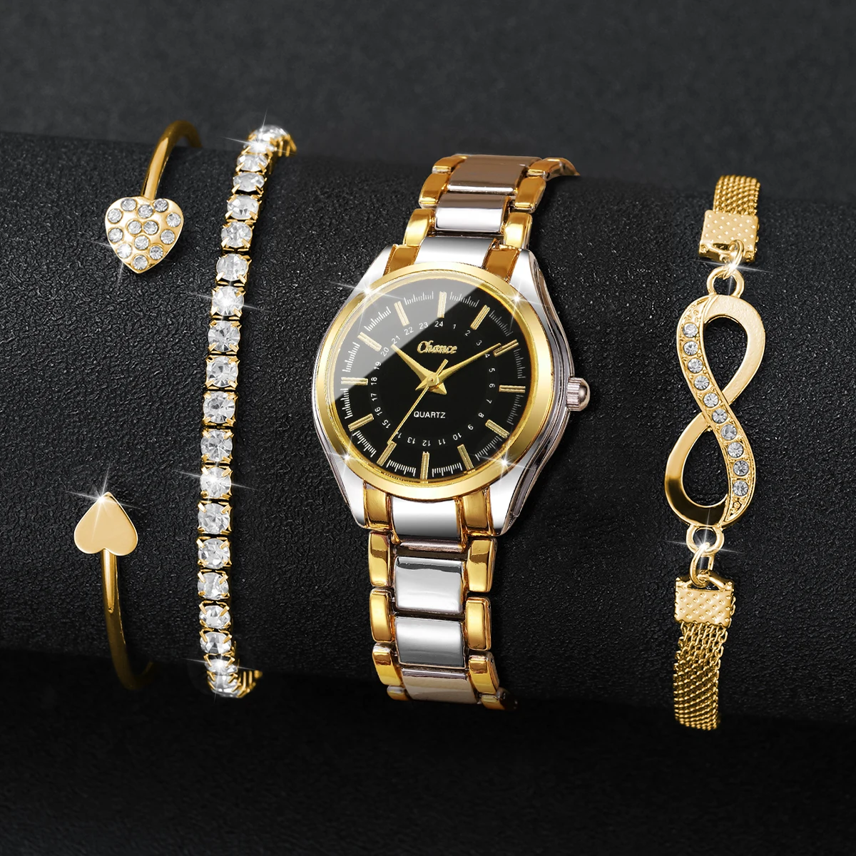 4-teiliges elegantes Damen-Uhr – Luxury Watch Case Travel Bewertung und Preis