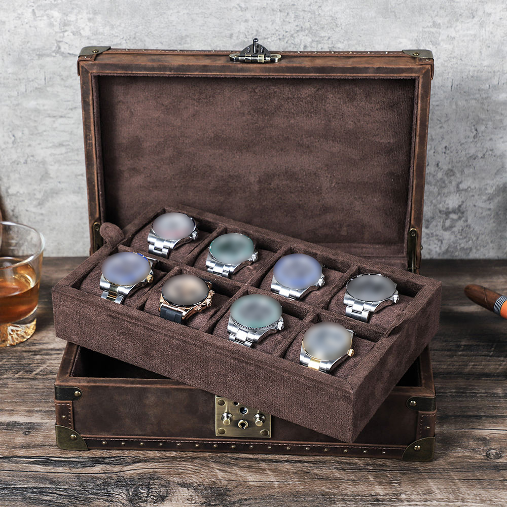 CONTACT'S FAMILY 8 Leder Maßge – Luxury Watch Case Travel Bewertung und Preis