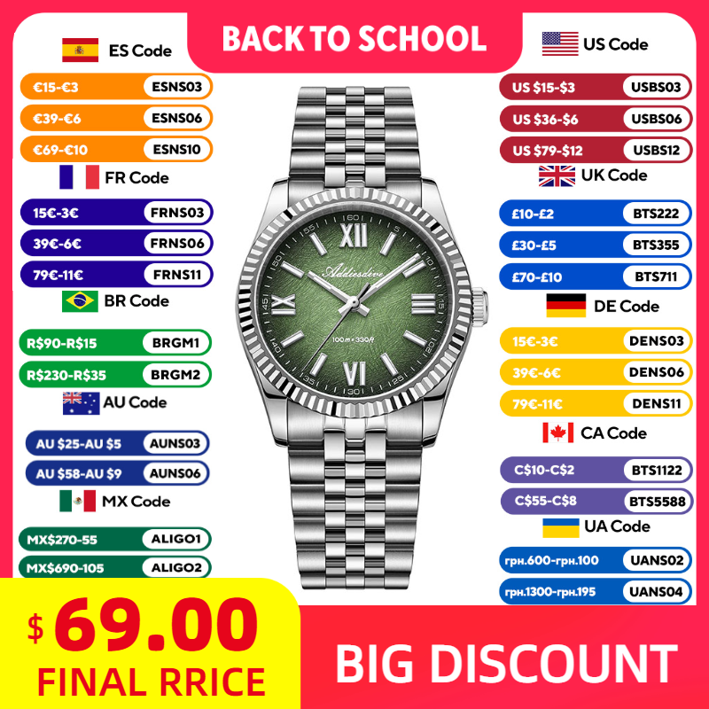 ADDIESDIVE Elegante Uhr für Da – Luxury Watch For Bewertung und Preis