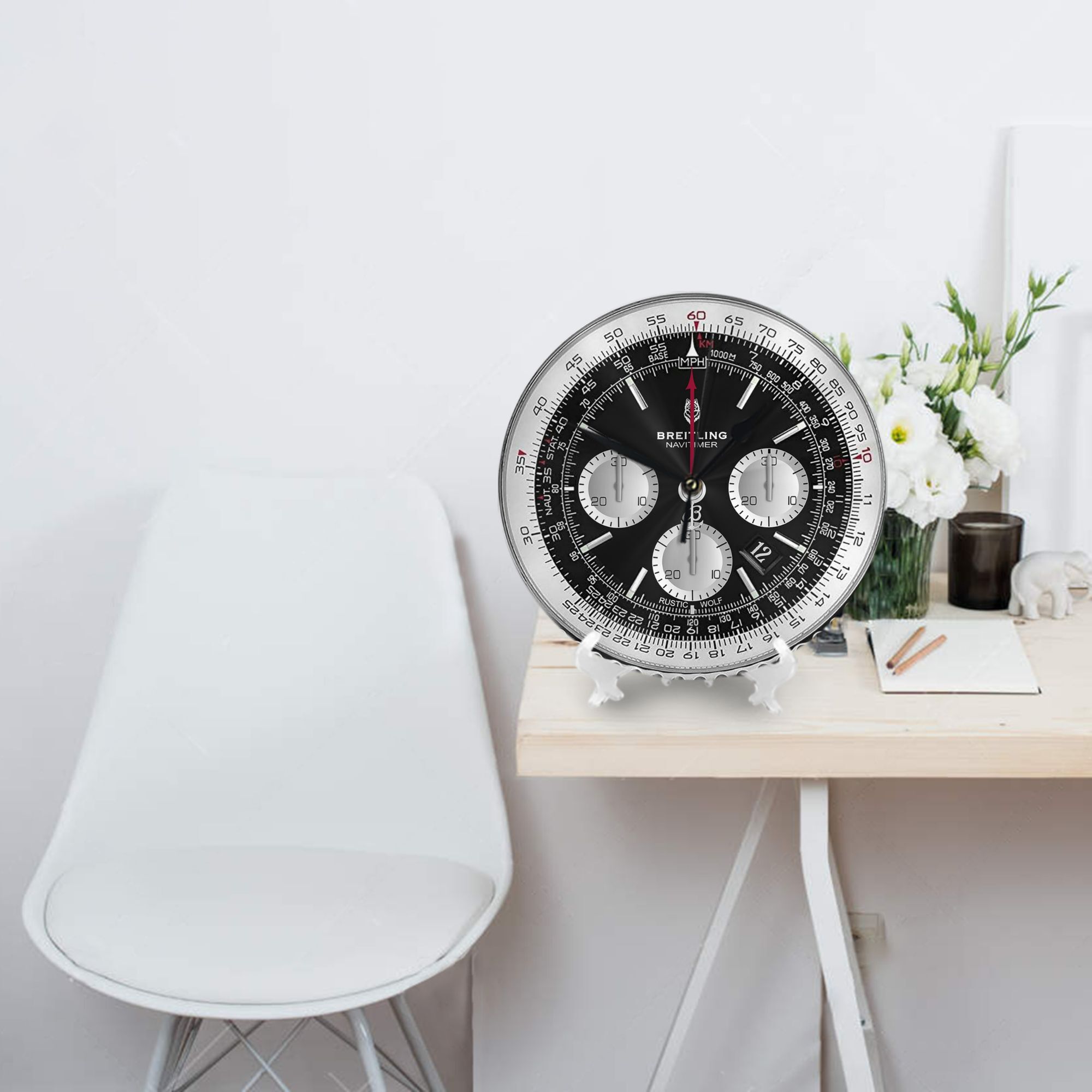 Schwarze Luxus-Wanduhr mit Zif – Luxury Watch Wall Clock Bewertung und Preis