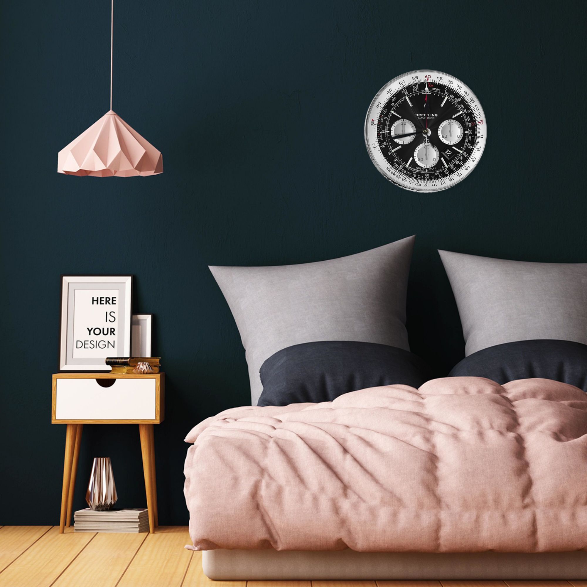 Schwarze Luxus-Wanduhr mit Zif – Luxury Watch Wall Clock Bewertung und Preis