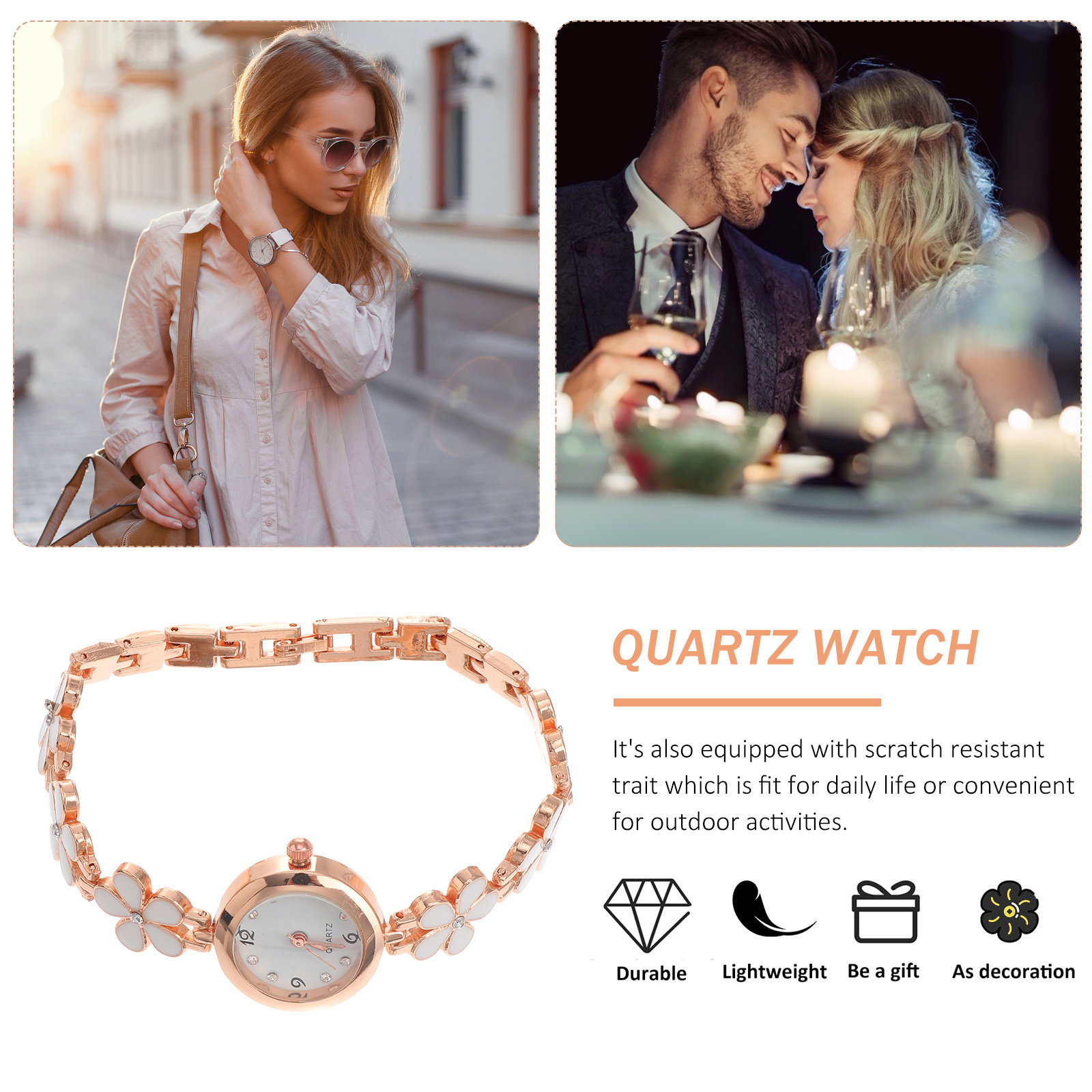 Exquisite Uhr, weißes Armband, – Luxury Watch For Bewertung und Preis