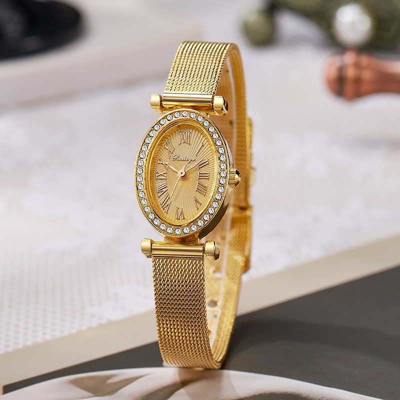 Luxus-Damenuhr, Modische Ovale – Luxury Watch With Leather Strap Bewertung und Preis