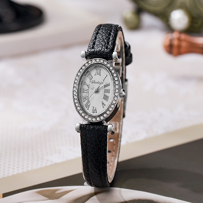 Luxus-Damenuhr, Modische Ovale – Luxury Watch With Leather Strap Bewertung und Preis