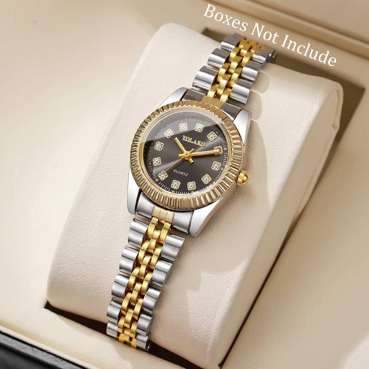 Mode-Strass-Damen-Quarzuhr, lu – Luxury Watch Case Travel Bewertung und Preis