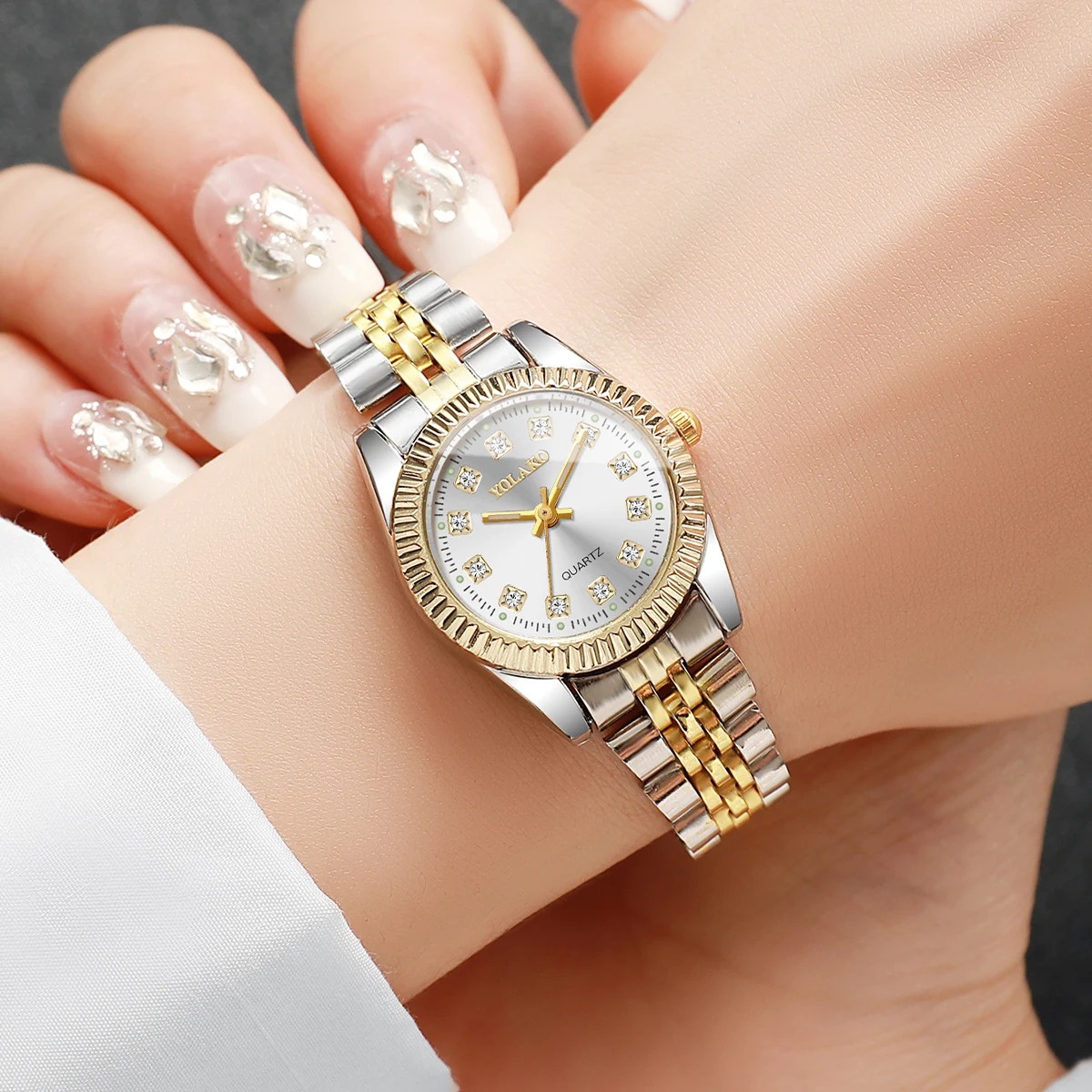 Mode-Strass-Damen-Quarzuhr, lu – Luxury Watch Case Travel Bewertung und Preis