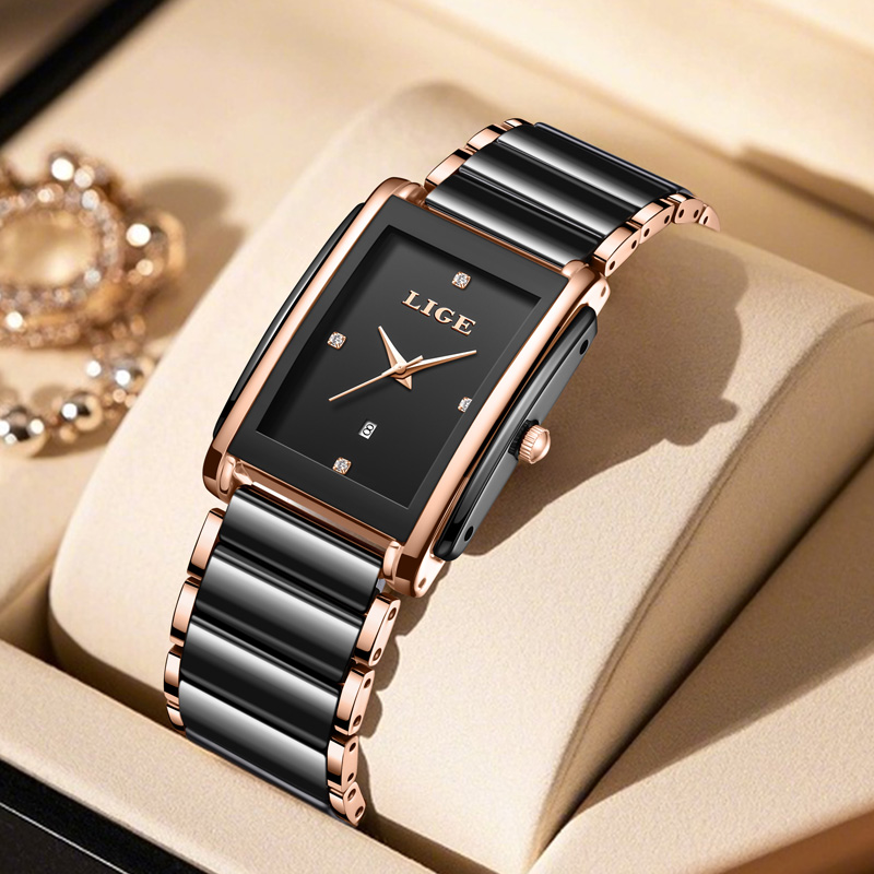 LIGE Modische Elegante Damenuh – Luxury Watch Case Travel Bewertung und Preis